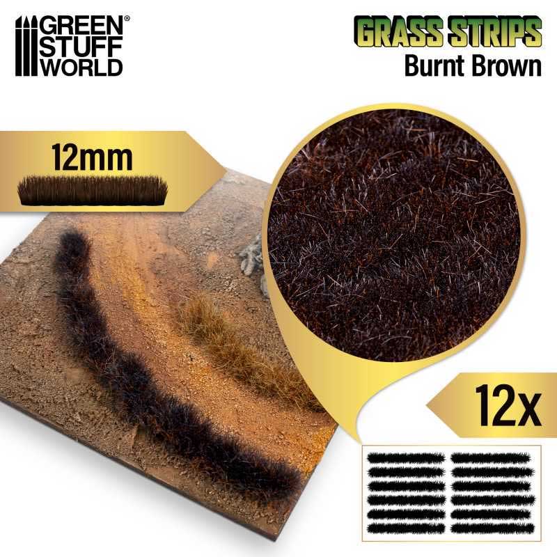 Green Stuff World - Grass Strips Burnt Brown (12ml)