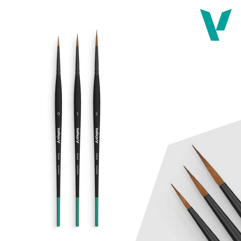 Vallejo Detail Design Paint Brush Set