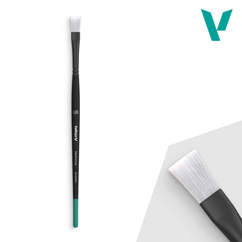 Vallejo Weathering Brush Flat Large