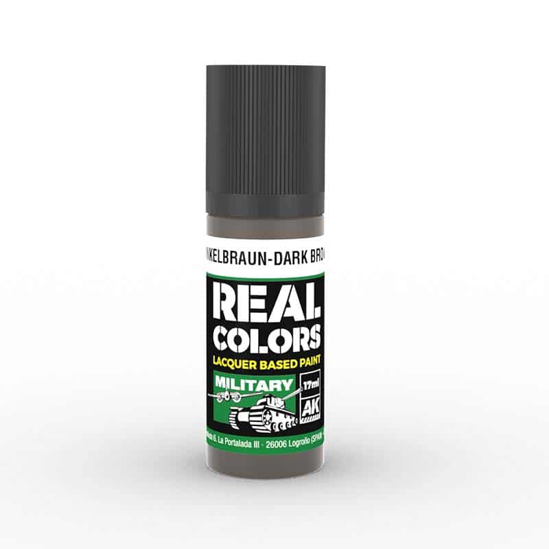 AK Interactive Real Color - Dunkelbraun-Dark Brown RAL 7017 (17ml) RC855