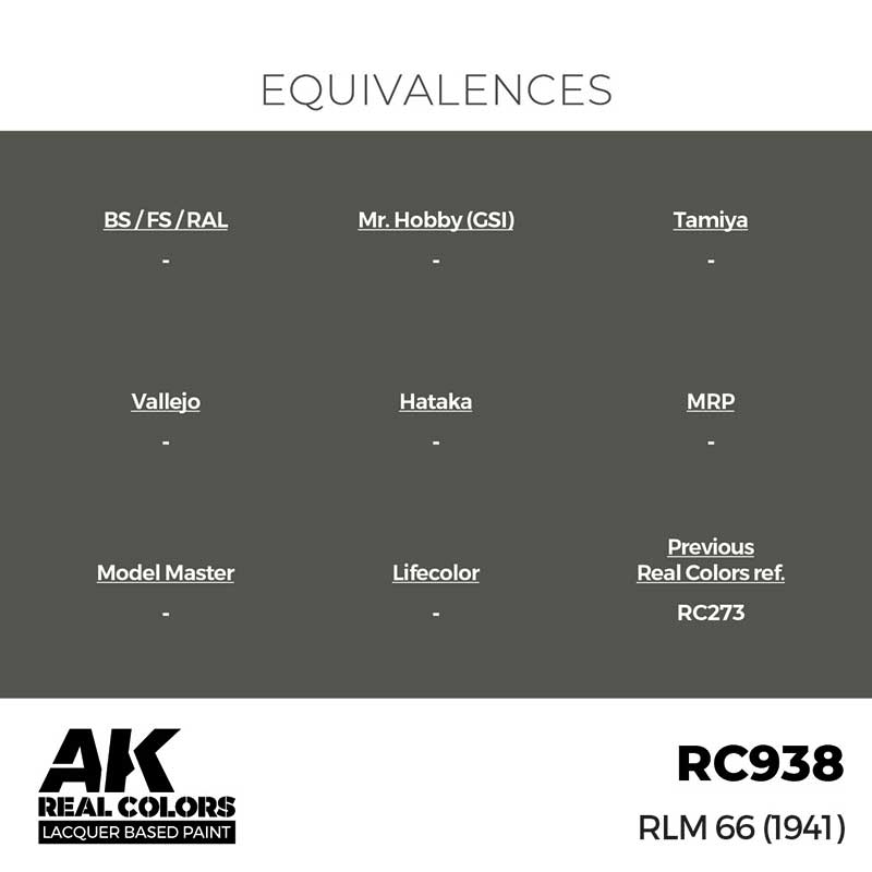 AK Interactive Real Color - RLM 66 (1941) (17ml) RC938