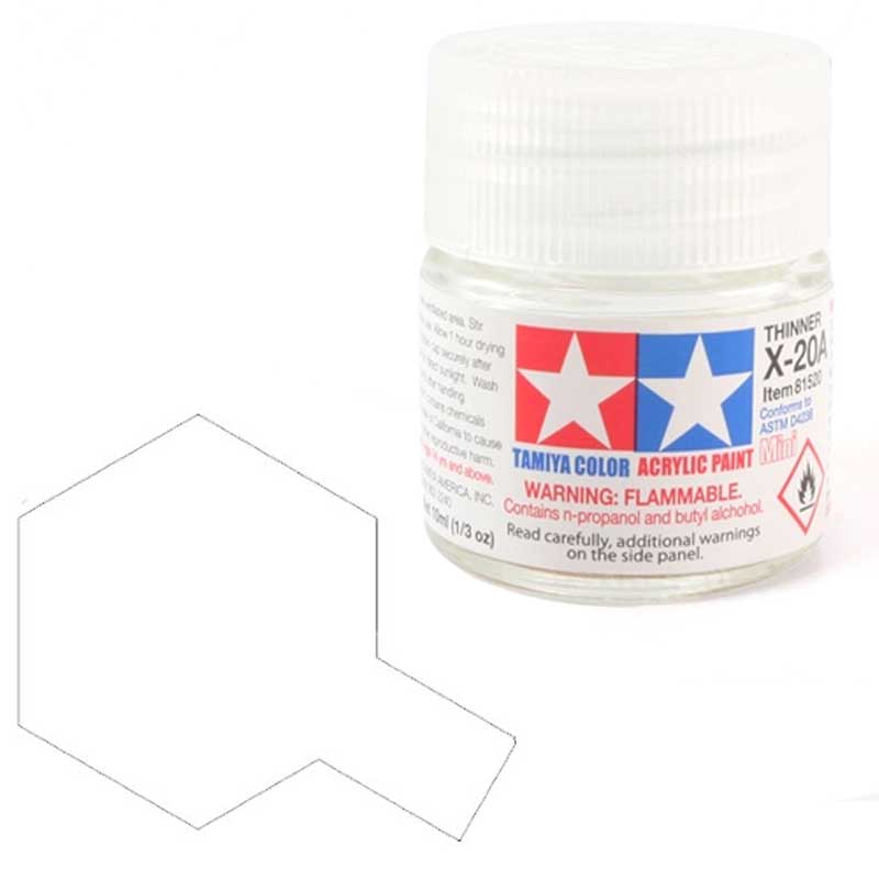 Tamiya Acrylic X-20A Thinner (10ml) 81520