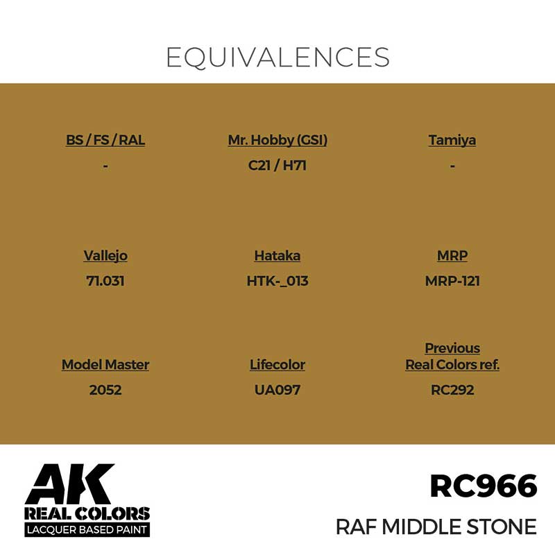 AK Interactive Real Color - RAF Middle Stone (17ml) RC966