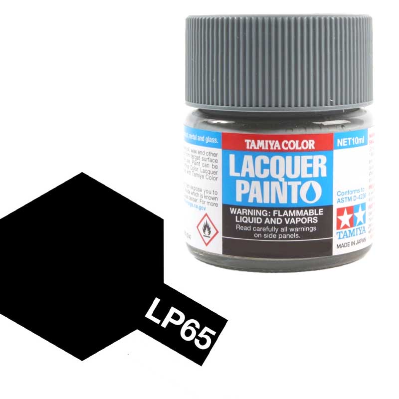 Tamiya Lacquer - LP-65 Rubber Black (10ml) 82165