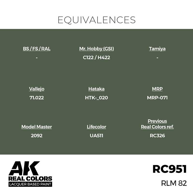 AK Interactive Real Color - RLM 82 (17ml) RC951
