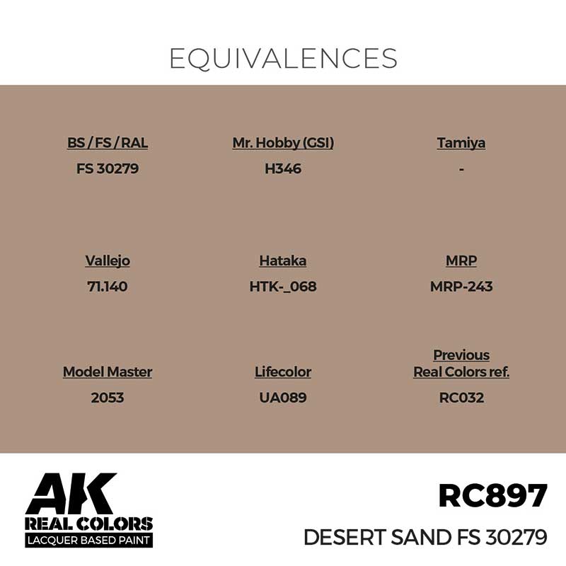 AK Interactive Real Color - Desert Sand FS 30279 (17ml) RC897