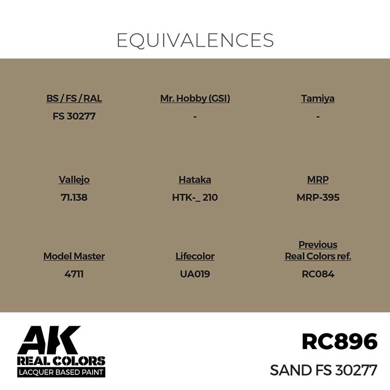 AK Interactive Real Color - Sand FS 30277 (17ml) RC896