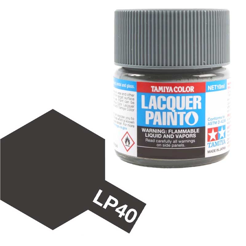 Tamiya Lacquer - LP-40 Metallic Black (10ml) 82140