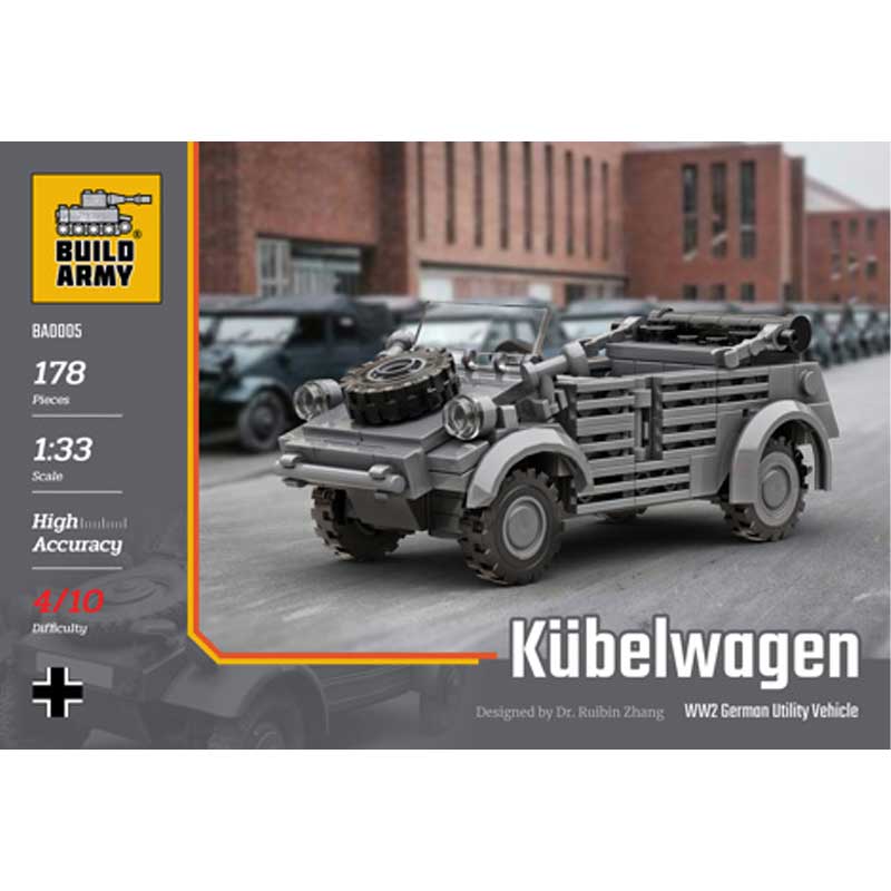 Build Army Kubelwagen Car 178pcs BA0005