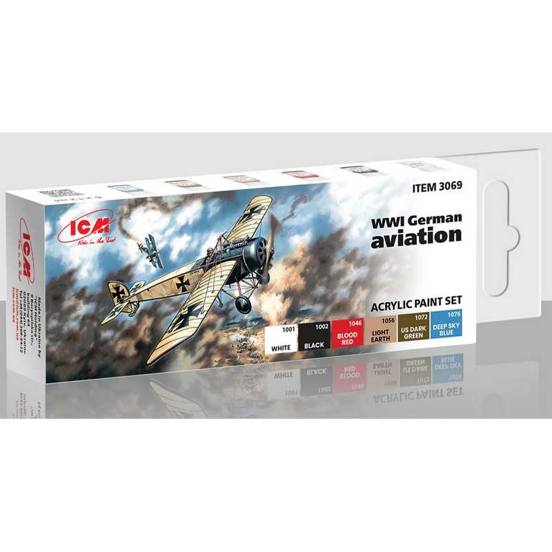 ICM Paint Set - WWI German Aviations  3069