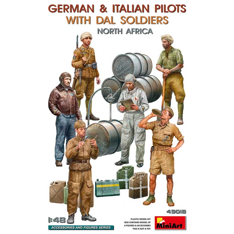 Miniart German & Italian Pilots With DAL Soldiers (1/48) 49018