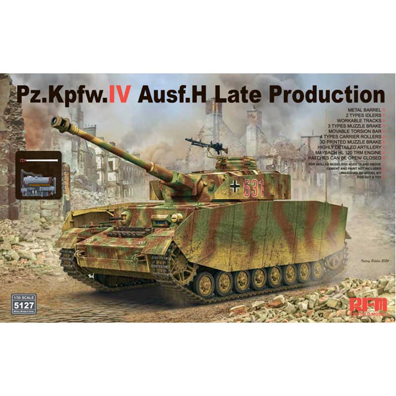 Rye Field Models Pz.Kpfw.IV Ausf.H Late Production (1/35) RM5127