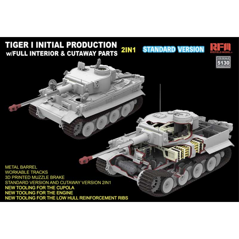 Rye Field Models Tiger I Early 1943 Full Interior (1/35) RM5130