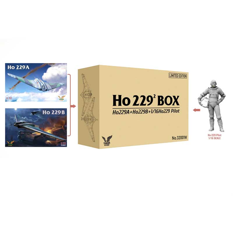 Takom Ho 229 Double Box HO229A & HO229B German Air Force (1/32) 32001W