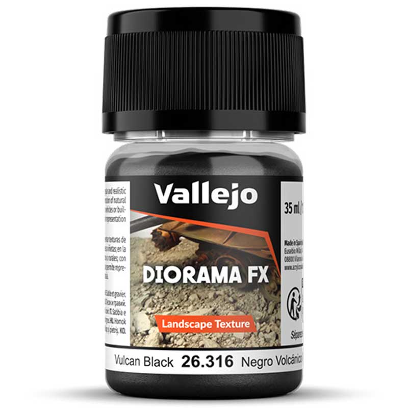 Vallejo Diorama FX Vulcan Black 0.1-0.6 mm (35ml) 26.316