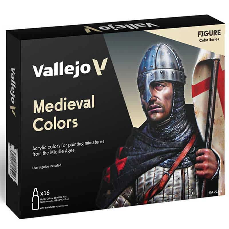 Vallejo Medieval Colors Model Color Paint Set 70.142