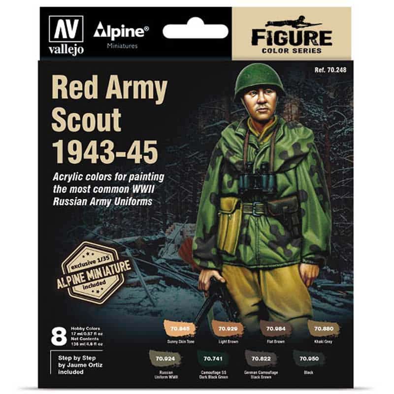 Vallejo Red Army Scout 1943-45 Model Color Paint Set 70.248