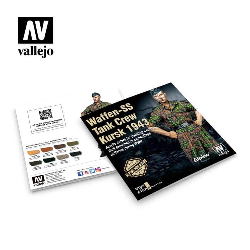 Vallejo Waffen-SS Tank Crew, Kursk 1943 Model Color Paint Set 70.249