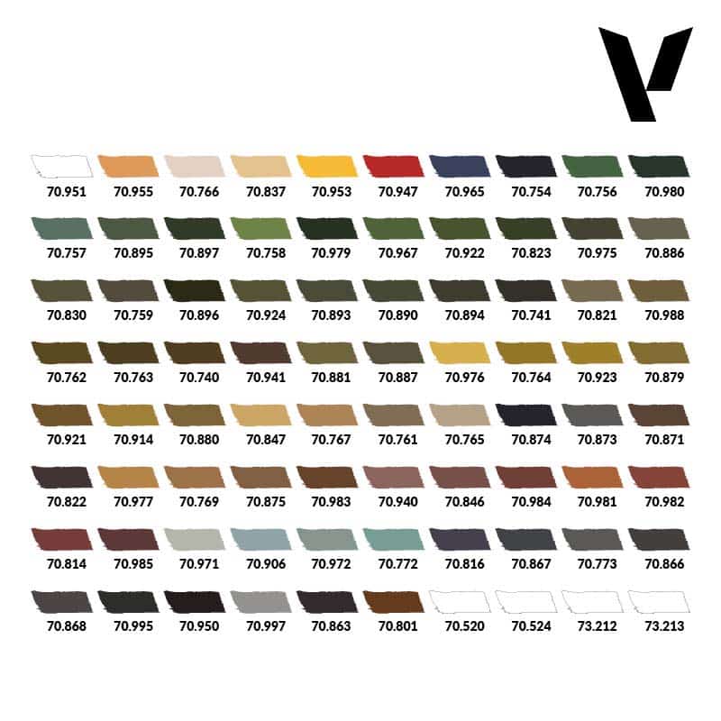 Vallejo Military Model Color Model Color Paint Set 70.253
