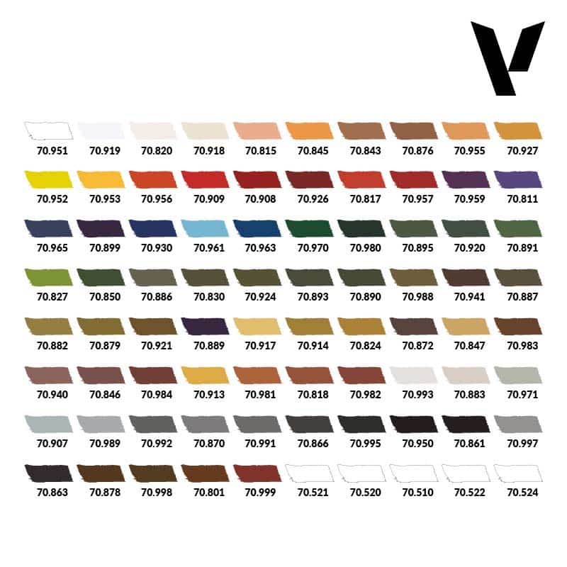 Vallejo Model Color - Combination Case Paint Set 70.254