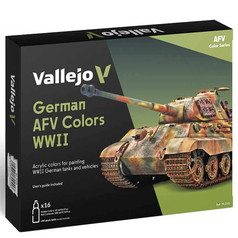 Vallejo German AFV Colors WWII Model Color Paint Set 70.255