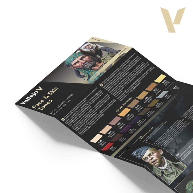 Vallejo Face & Skin Tones Model Color Paint Set 70.258