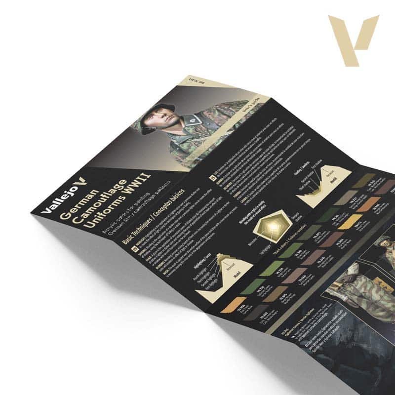 Vallejo German Camouflage Uniforms WWII Model Color Paint Set 70.261