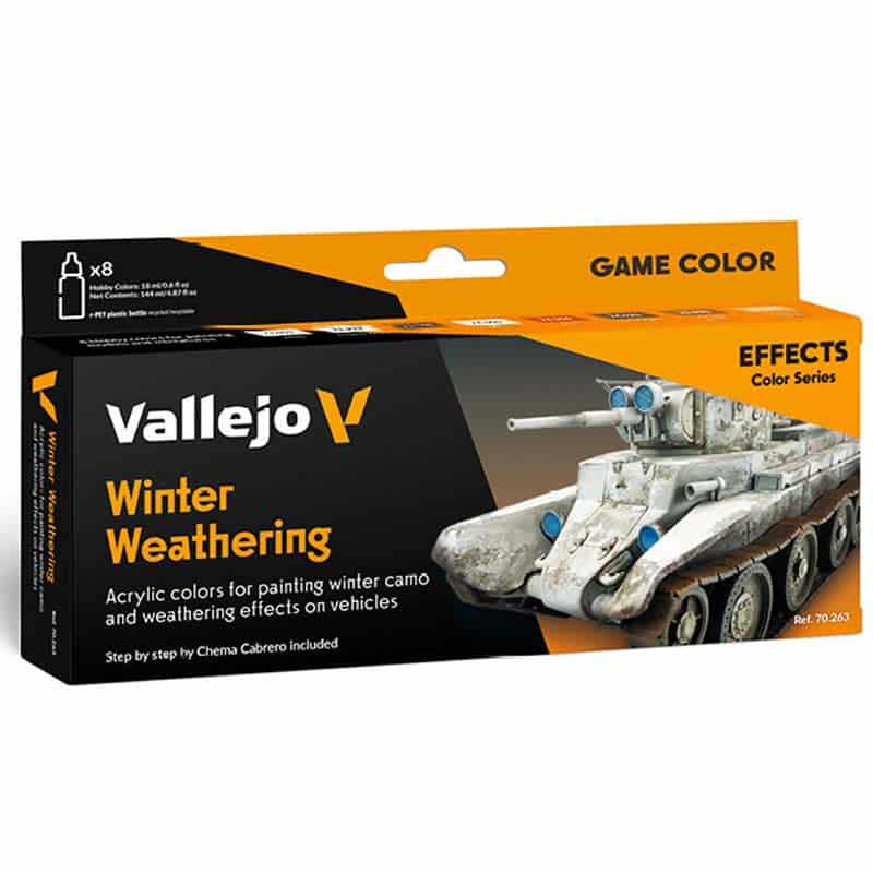 Vallejo Winter Weathering Model Color Paint Set 70.263