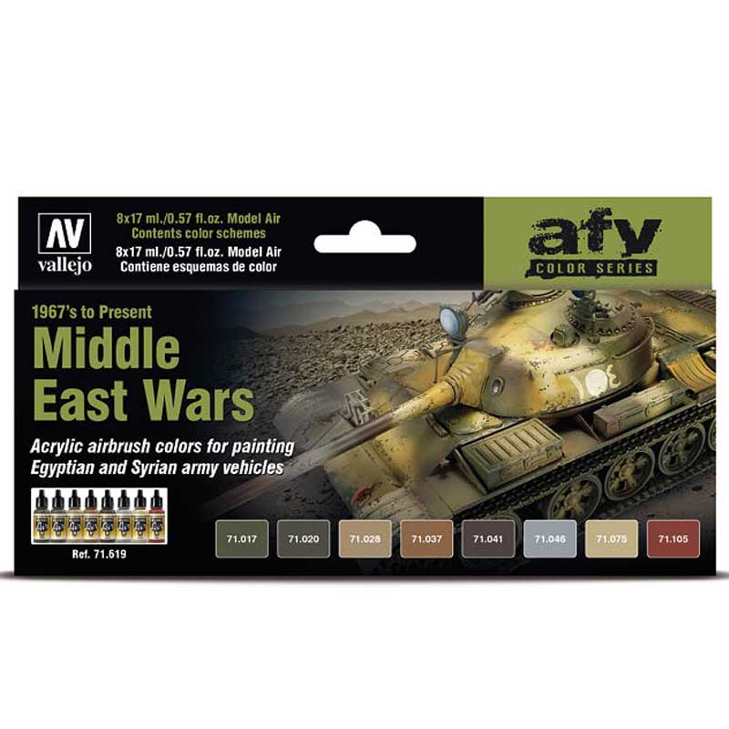 Vallejo Paint Set Middle East Wars (1967s to Present) 71.619
