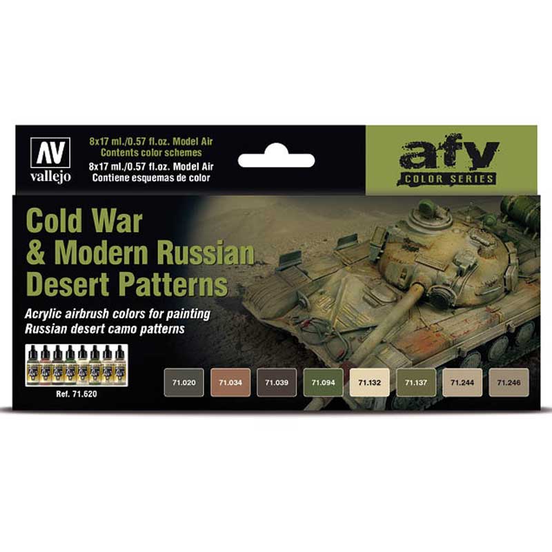 Vallejo Paint Set Cold War & Modern Russian Desert Patterns 71.620
