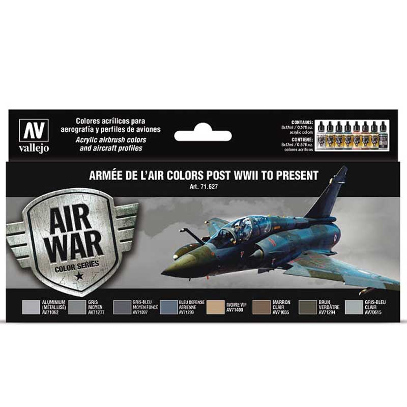 Vallejo Paint Set Armee de lAir colors post WWII to present 71.627