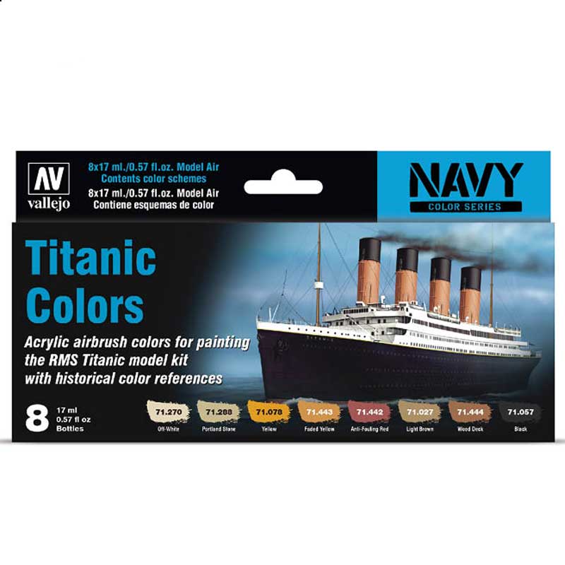 Vallejo Paint Set Titanic Colors 71.646