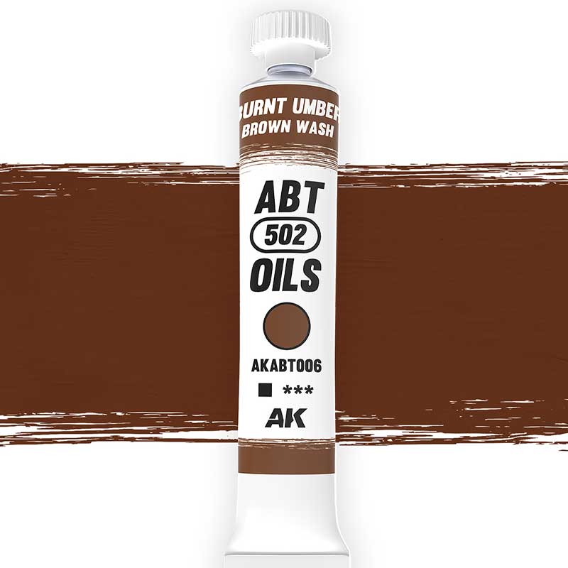Abteilung 502 Oil Paint Burnt Umber / Brown Wash (20ml) AKABT006