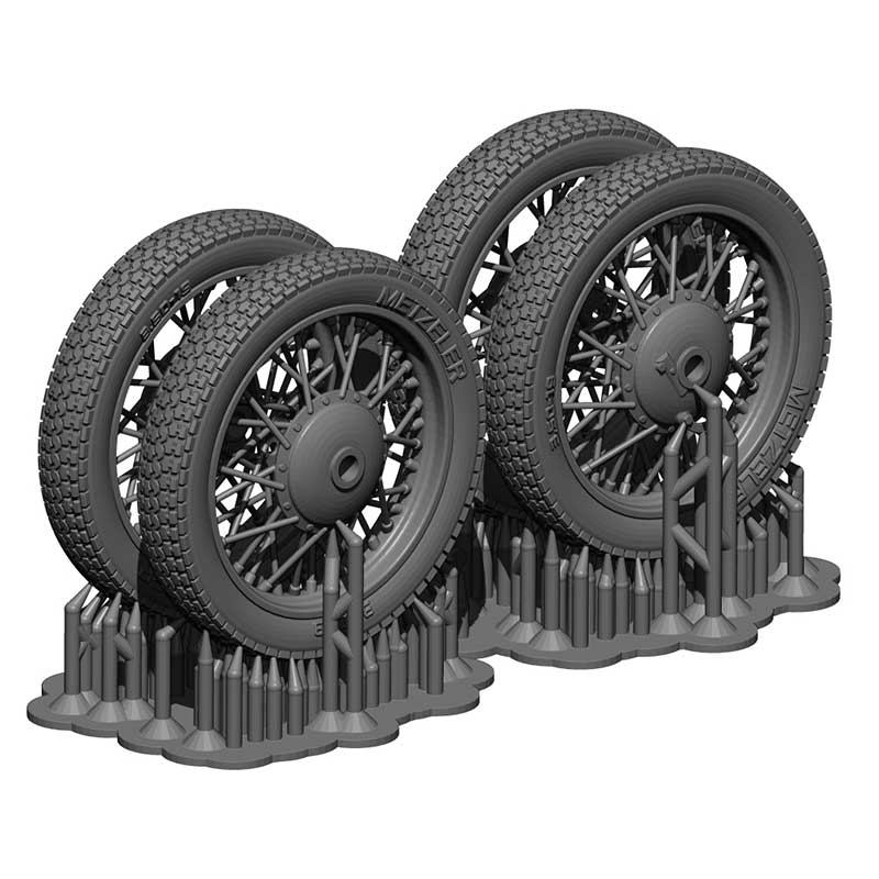 1/35 Zundapp KS600 Wheel Set for Tamiya Detail Set BSK Model BSKW35002