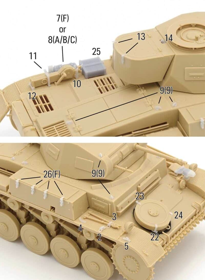 1/35 Panzer II Detail Set BSK Model BSKD35009