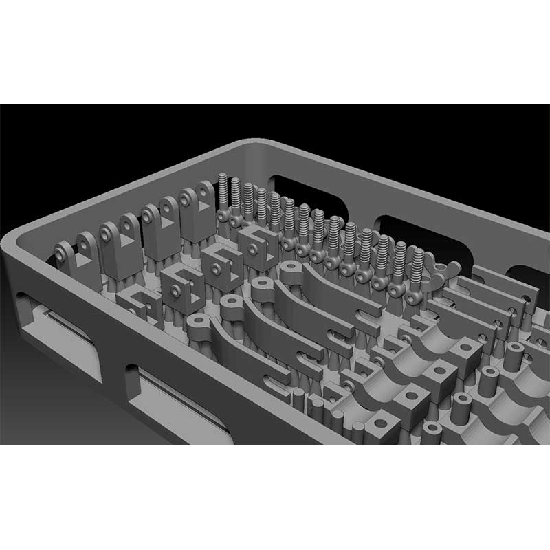1/16 German Workable Cable Holders Early (for Tiger Early) Detail Set BSK Model BSKC16001