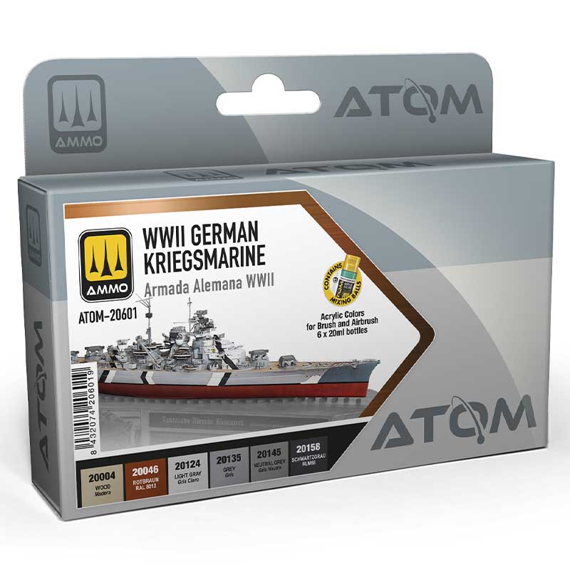 Deutschland Kriegsmarine WWII Paint Set Ammo ATOM-20601