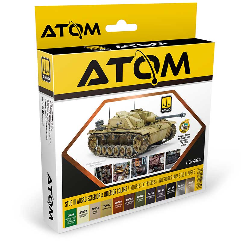 StuG III Ausf. G Exterior & Interior Paint Set Ammo ATOM-20730