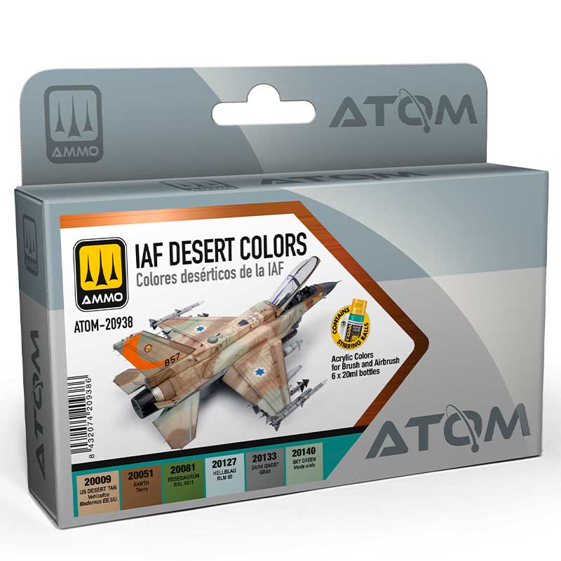 IAF Desert Colours Paint Sets Ammo ATOM-20938