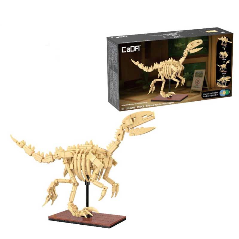 Dinosaur Fossils: Velociraptor CaDA Bricks C59014W