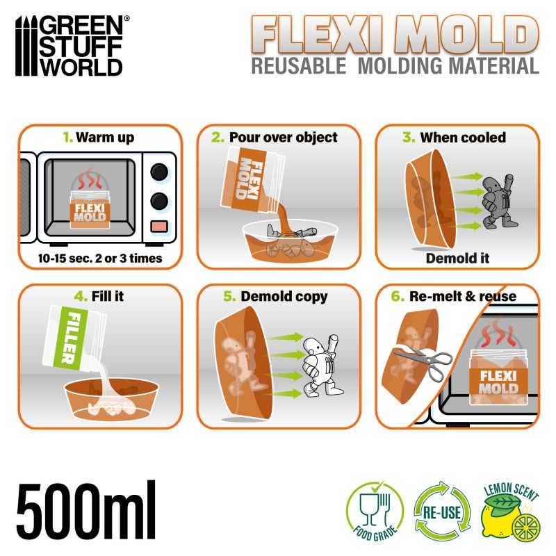 Green Stuff World - Flexi Mold - Reusable Molding Material