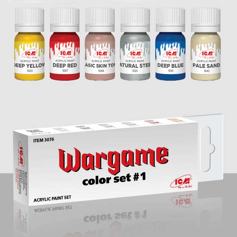 ICM Paint Set - Wargame Color Set #1  3076