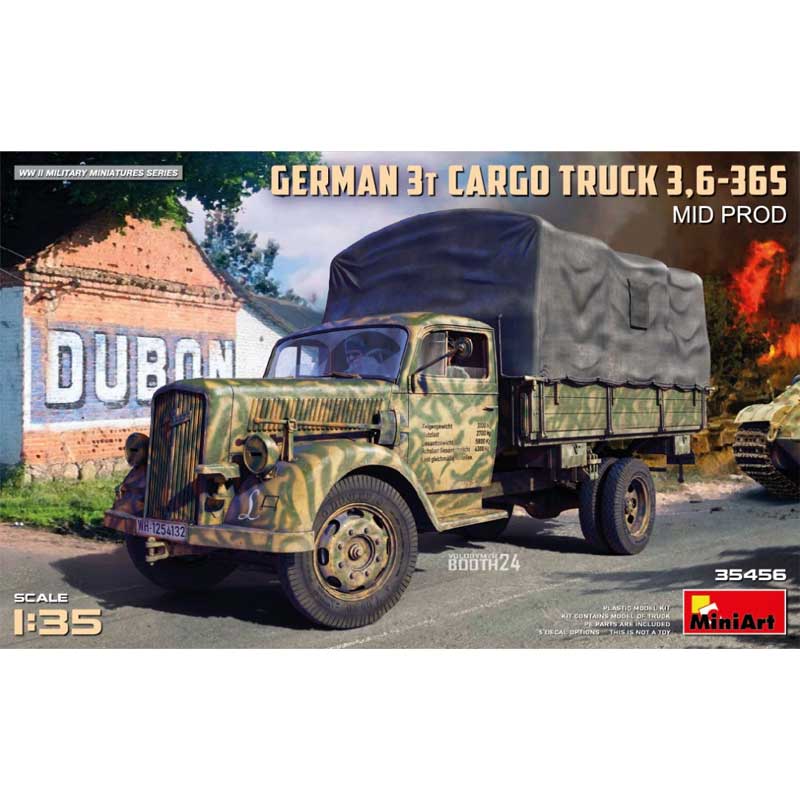 Miniart German 3t Cargo Truck 3.6-36S Mid Prod (1/35) 35456