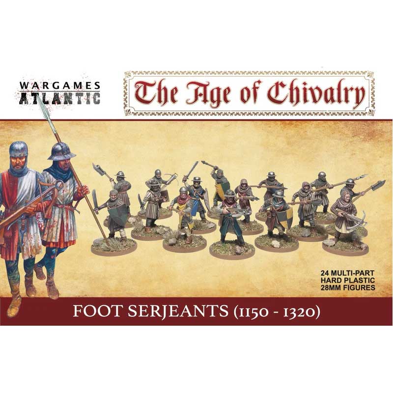 Wargames Atlantic Foot Serjeants (1100-1320) (28mm) |WAAAC002