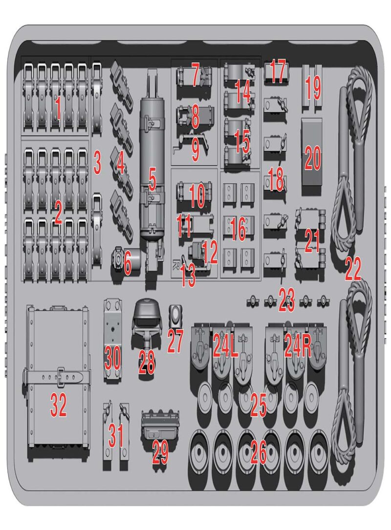 1/35 StuG III Ausf.G Detail Set BSK Model BSKD35013