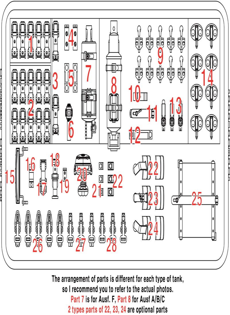 1/35 Panzer II Detail Set BSK Model BSKD35009