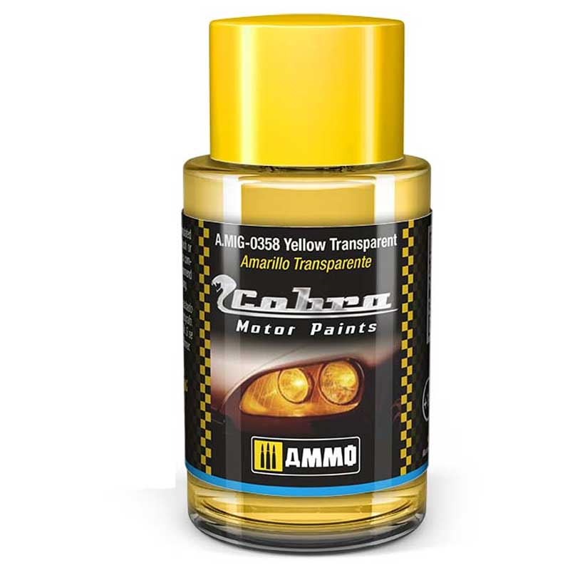 30ml Cobra Motor Yellow transparent  A.MIG-0358 Ammo