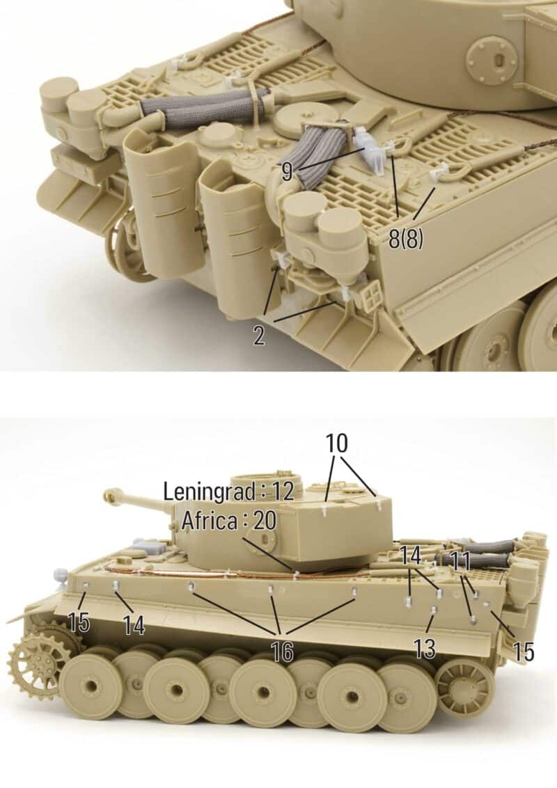 1/35 Tiger Initial Production Detail Set BSK Model BSKD35014