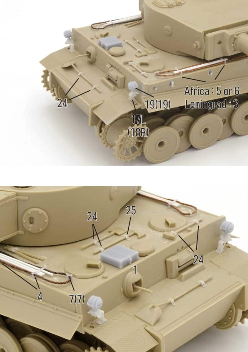 1/35 Tiger Initial Production Detail Set BSK Model BSKD35014