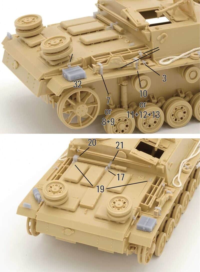 1/35 StuG III Ausf.G Detail Set BSK Model BSKD35013
